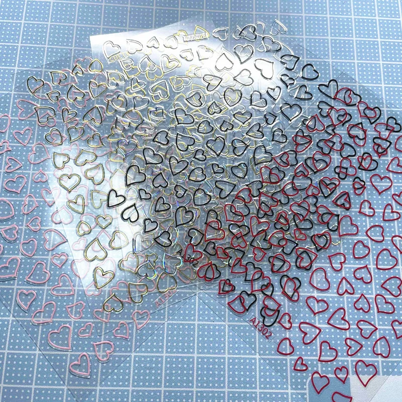 

1pcs Number Nail Stickers Golden Number Design Self Adhesive Decal English Words For Manicure Decorations Nails Art Accessories