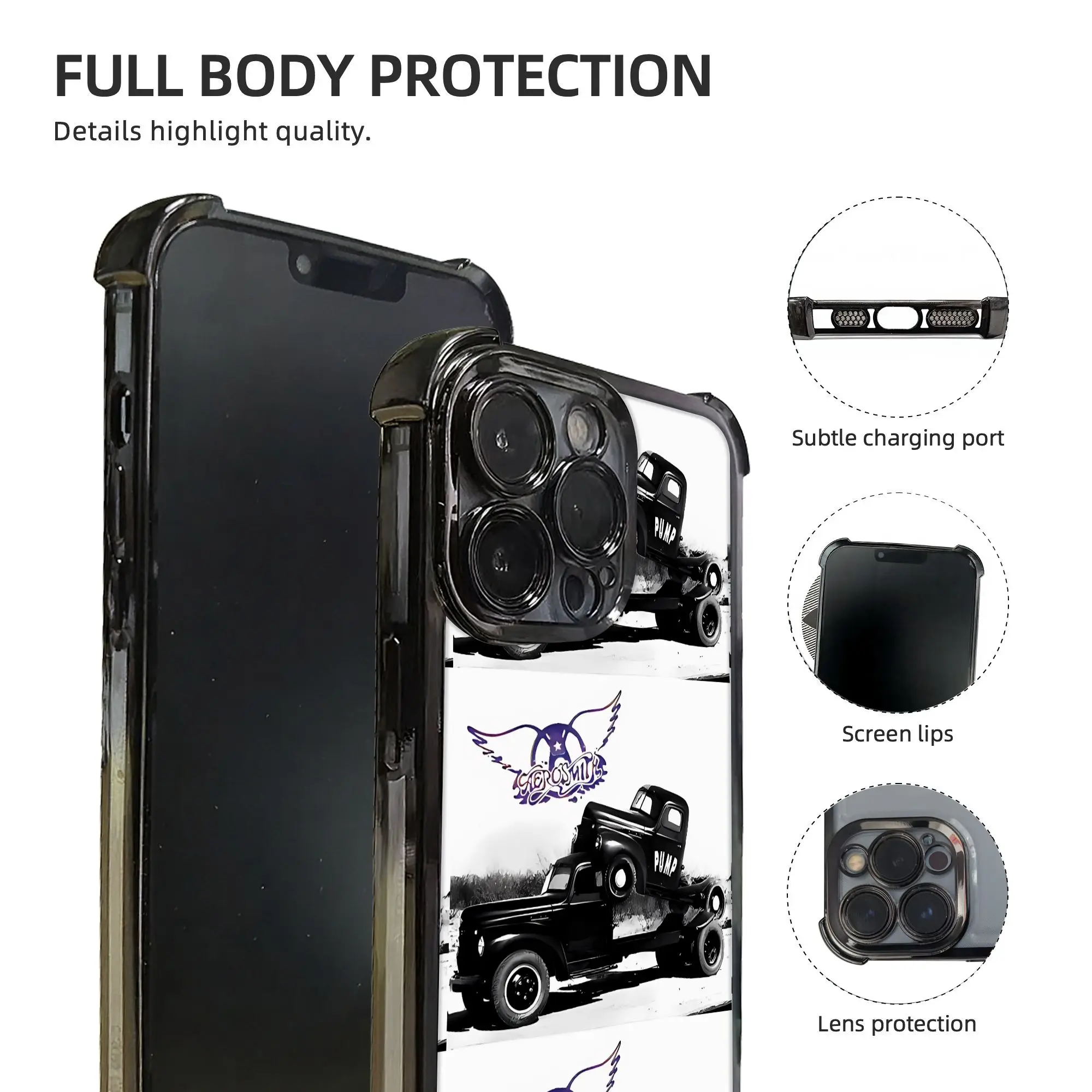 Фото Чехол для телефона Aero Phone Case с гальваническим покрытием в стиле Aerosmith, дизайн «Pump The Car Like I Do», для различных моделей iPhone №5