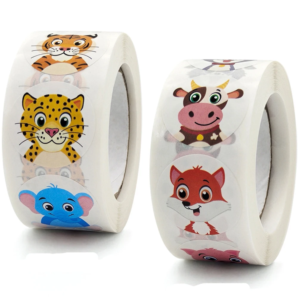 

50-500 шт., Детские Классические наклейки в виде животных