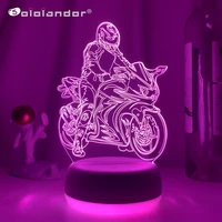 3d lamp motorcycle racer jonathan rea action figure nightlight for home room decoration cool fans birthday gift led night light