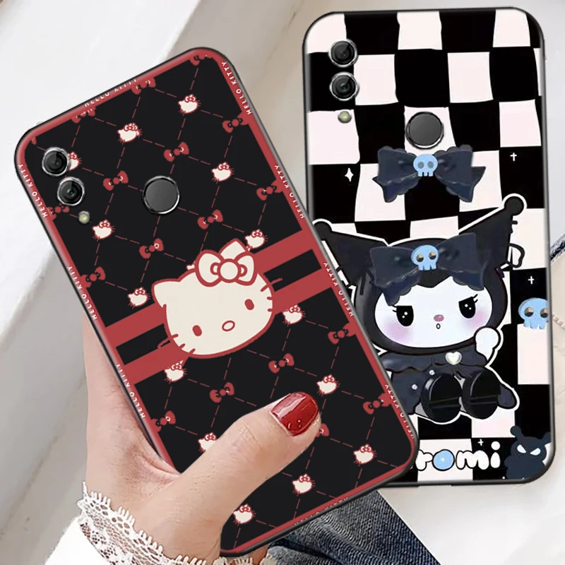 

Hello Kitty TAKARA TOMY Phone Case For Huawei Honor 30S 30 Lite Pro 20 V20 20i 20 Lite 10 V10 10i 10 Lite Liquid Silicon Black