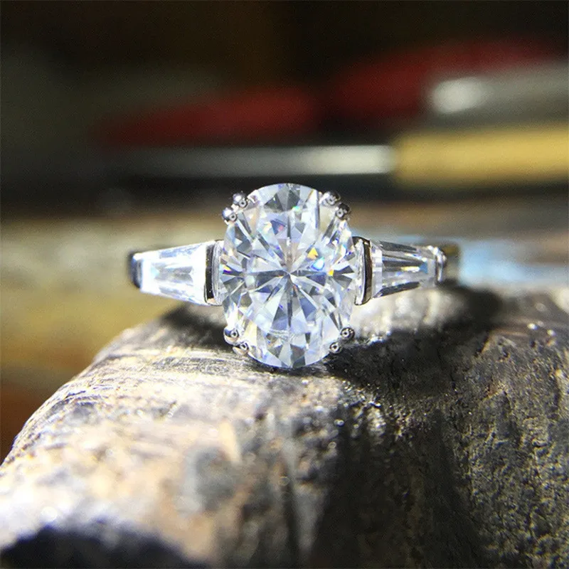 

VAGZEB AAA Oval Cubic Zirconia Women Rings for Engagement Wedding Temperament Design Female Accessories Anniversary Best Gift
