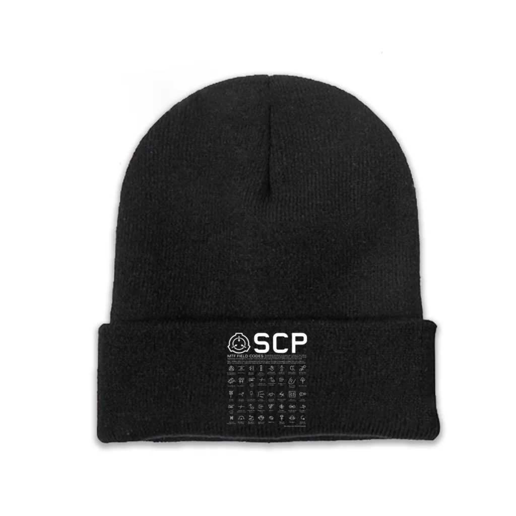 

Вязаная шапка SCP Foundation, фигурная организация, зимние теплые облегающие шапки MTF, полевые коды для мужчин и женщин, модная Повседневная шапочк...