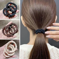 1pcs brown color twill elastic rubber hair bands korean simple hair rope stretch women hair ties scrunchies ponytail holder