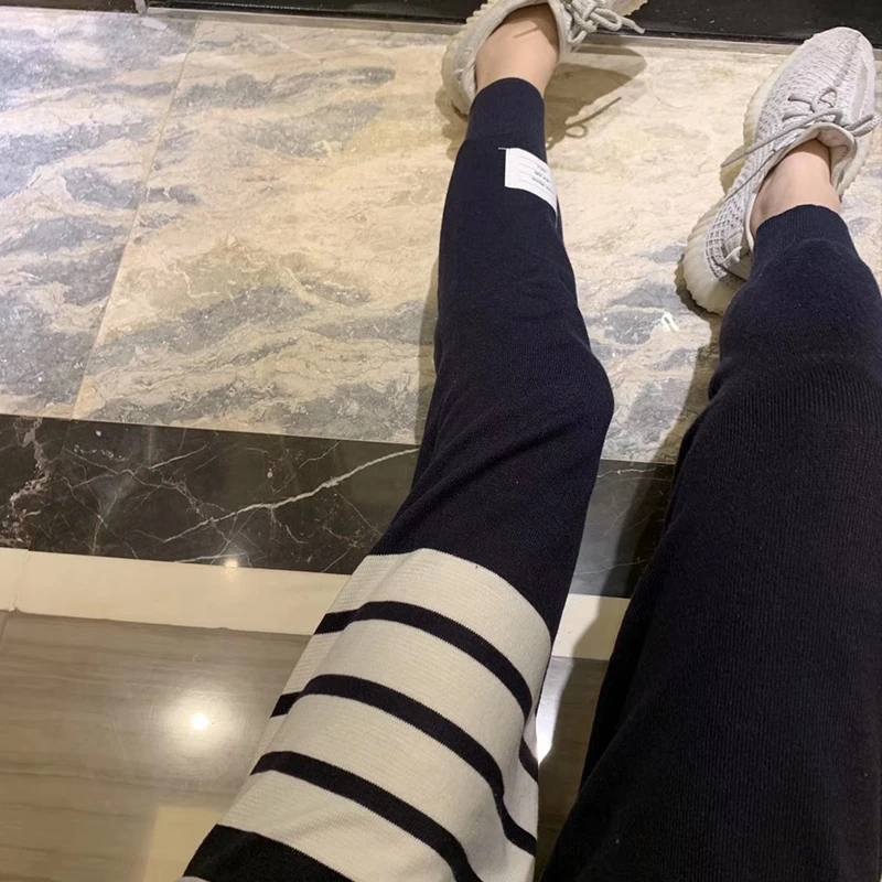 

Casual tb four-bar pants women's loose tide show thin autumn new Korean version of the radish beam knitted sweatpants