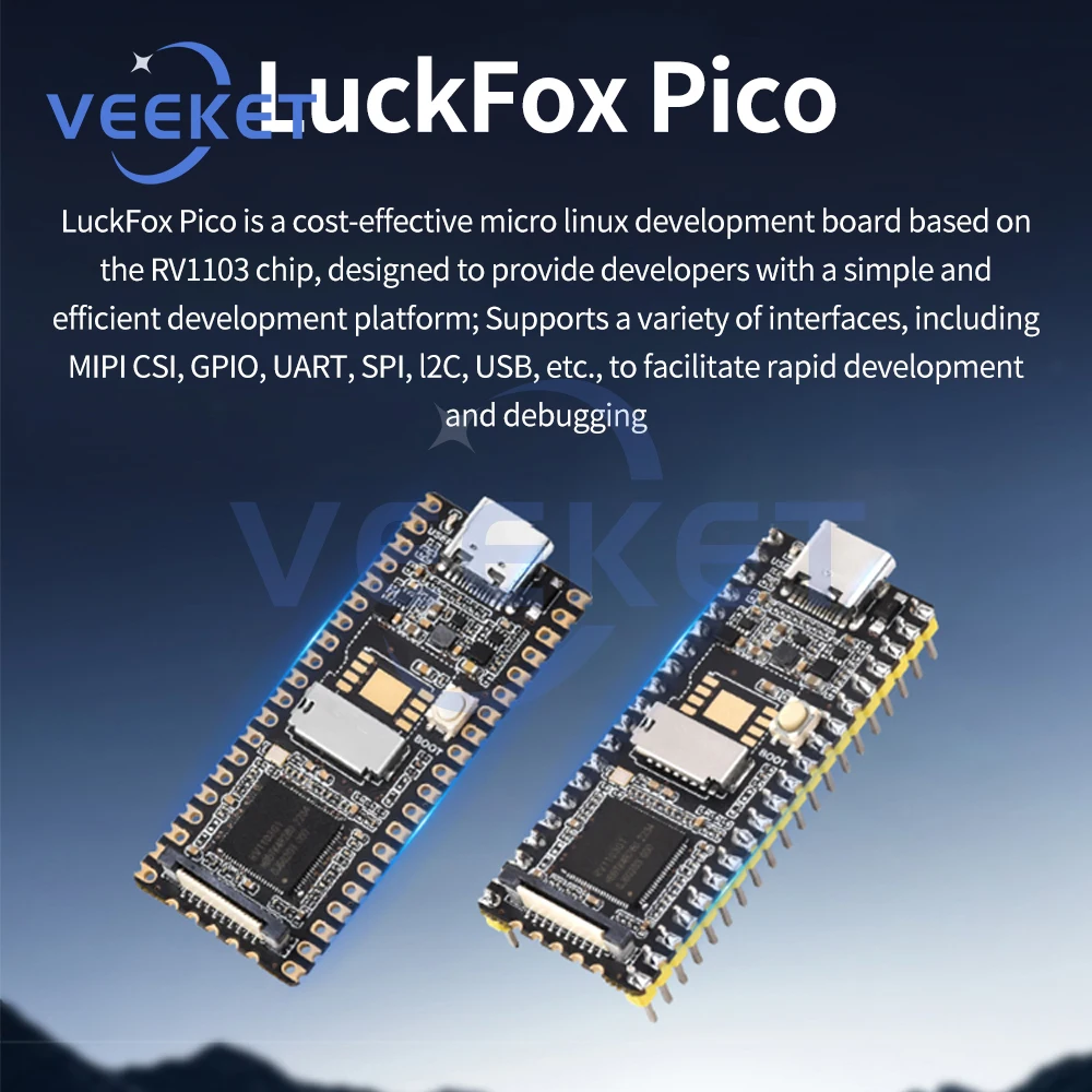 Luckfox Pico RV1103 Linux разрабатываемая плата без Ethernet Type-C