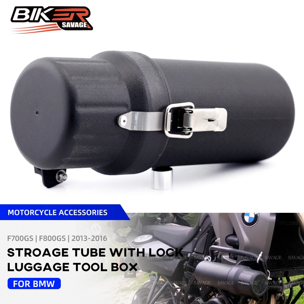 For BMW F800GS F700GS 2013-2016 Tool Tubes Repair Box Motorcycle Accessories Lock Ring Raincoat Storage Luggage F800 F700 GS