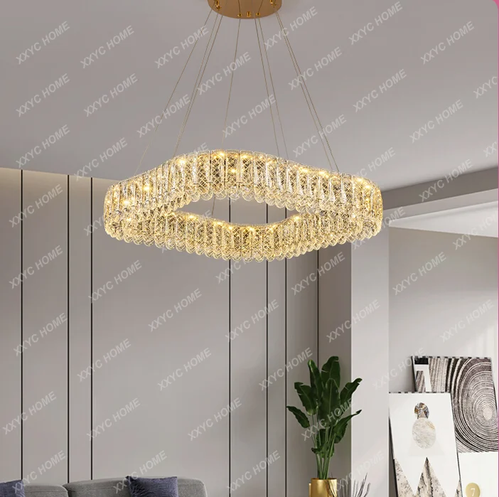 

Хрустальная люстра для гостиной, Высококачественная недорогая креативная индивидуальная лампа в роскошном стиле для столовой и спальни