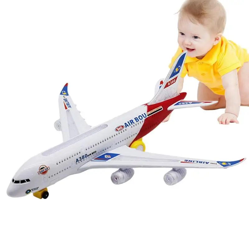 

Airplane Toys For Kids Electric A380 Detachable Plane Toys With LED Flashing Light Music Battery Operated For Kids Boys Girls
