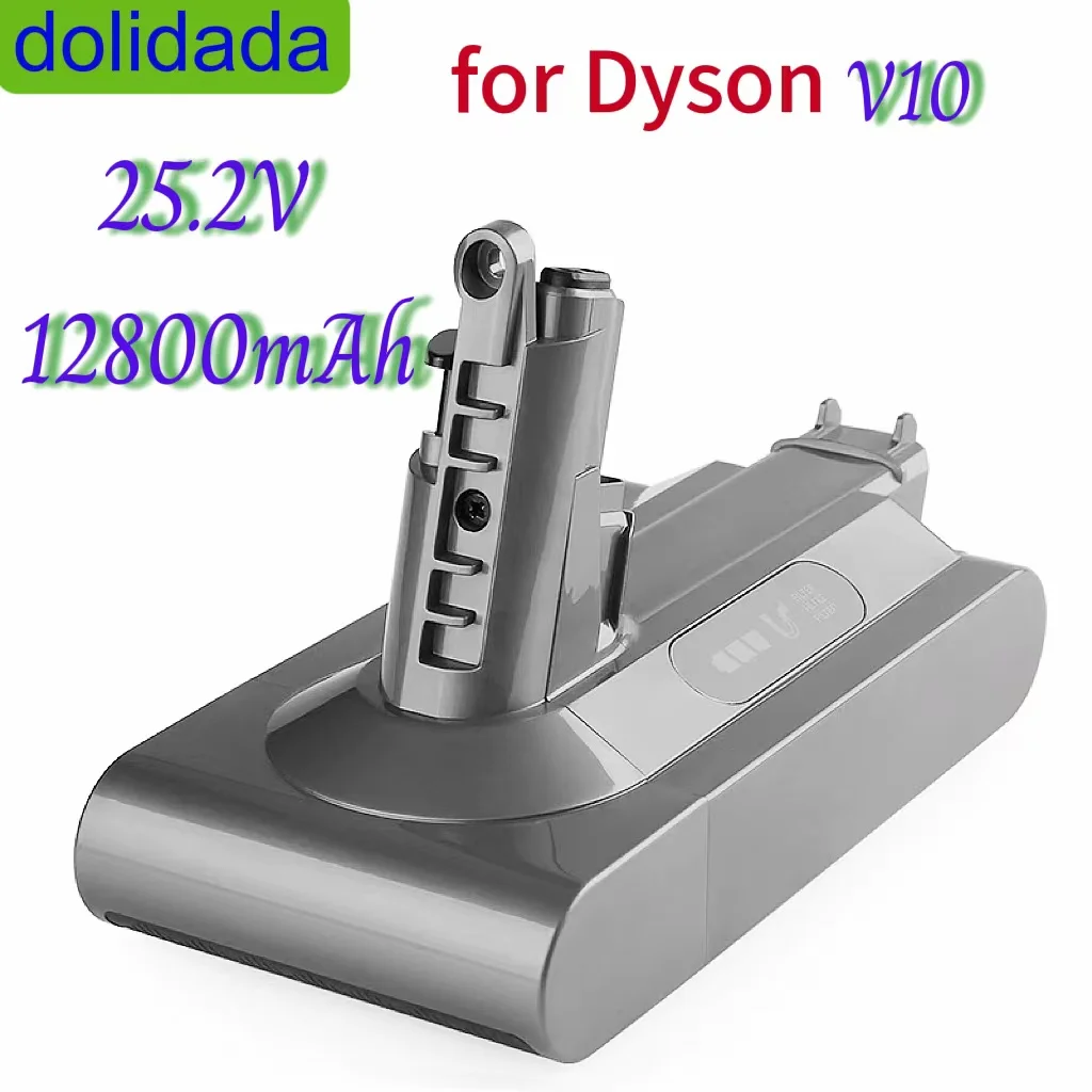 

25.2V, 12800mahBatterie de remplacement pour aspirateur à main Dyson V10