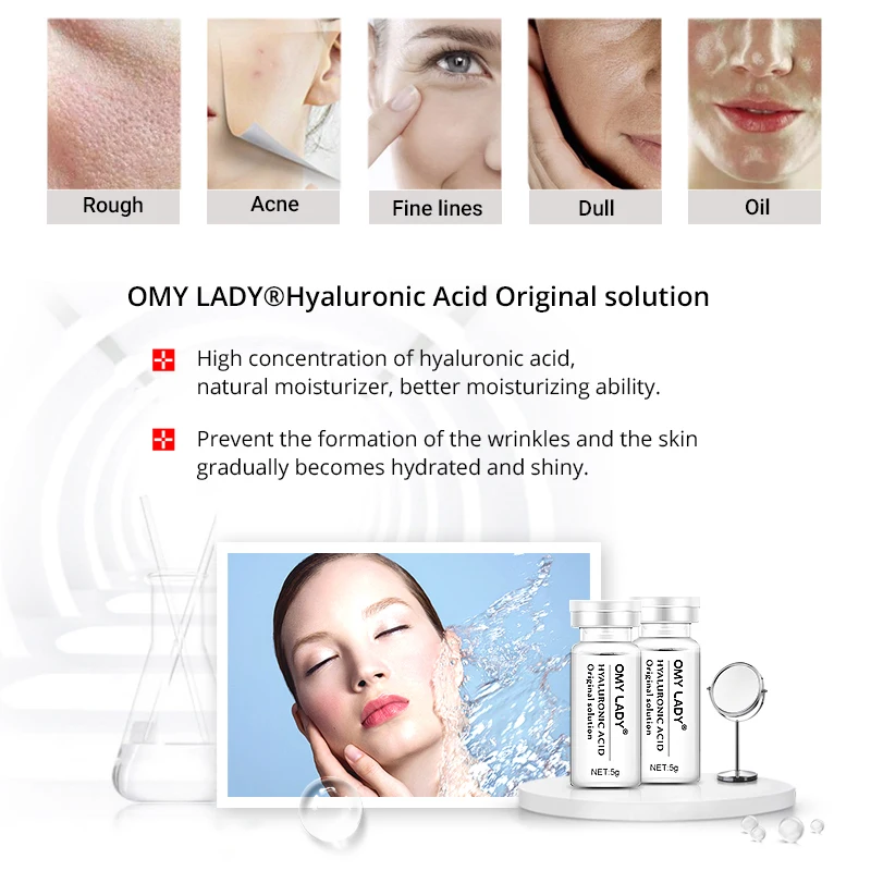 OMY LADY 10 шт. гиалуроновая кислота оригинальный раствор сыворотка для лица против
