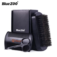 3in1 mens beard grooming kit with beard brush comb scissors brush gift set shaping shaver safety razor beard care styling tool