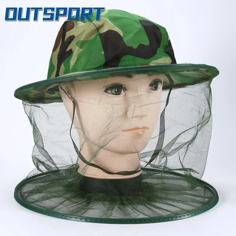 

6PCS Camouflage Face Protect Net Hat Beekeeping Anti-mosquito Bee Bug Insect Fly Mask Cap Hat Head Net Outdoor Accessories Tools