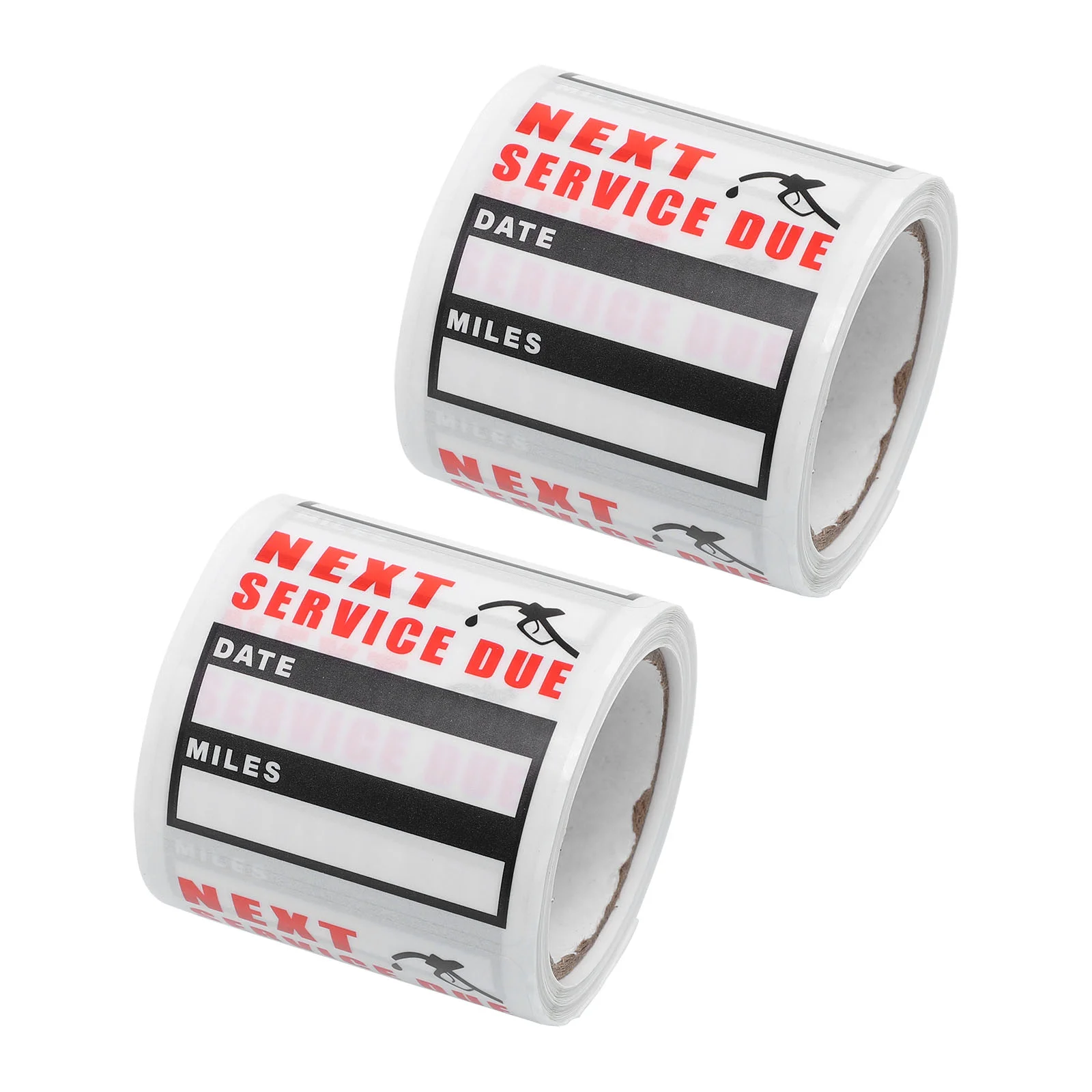 

2 Rolls Car Oil Change Maintenance Service Decal Remind Car Window Label Sticker