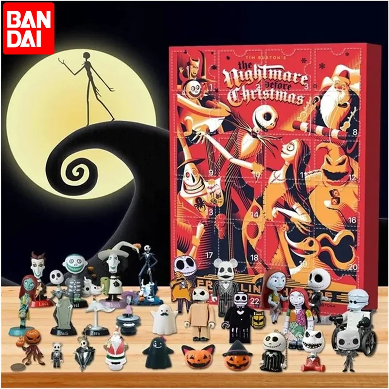 

New 24pcs/Set Halloween Advent Calendar Blind Box Advent With Horror Figures Countdown Toys Figures Collectible For Kids Gifts