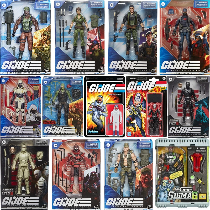 

Original Gijoe Classified Series Anime Action Figure Model Toy Collection G.I.Joe Figurine Toys for Boys GI Joe Snake Eyes Toys