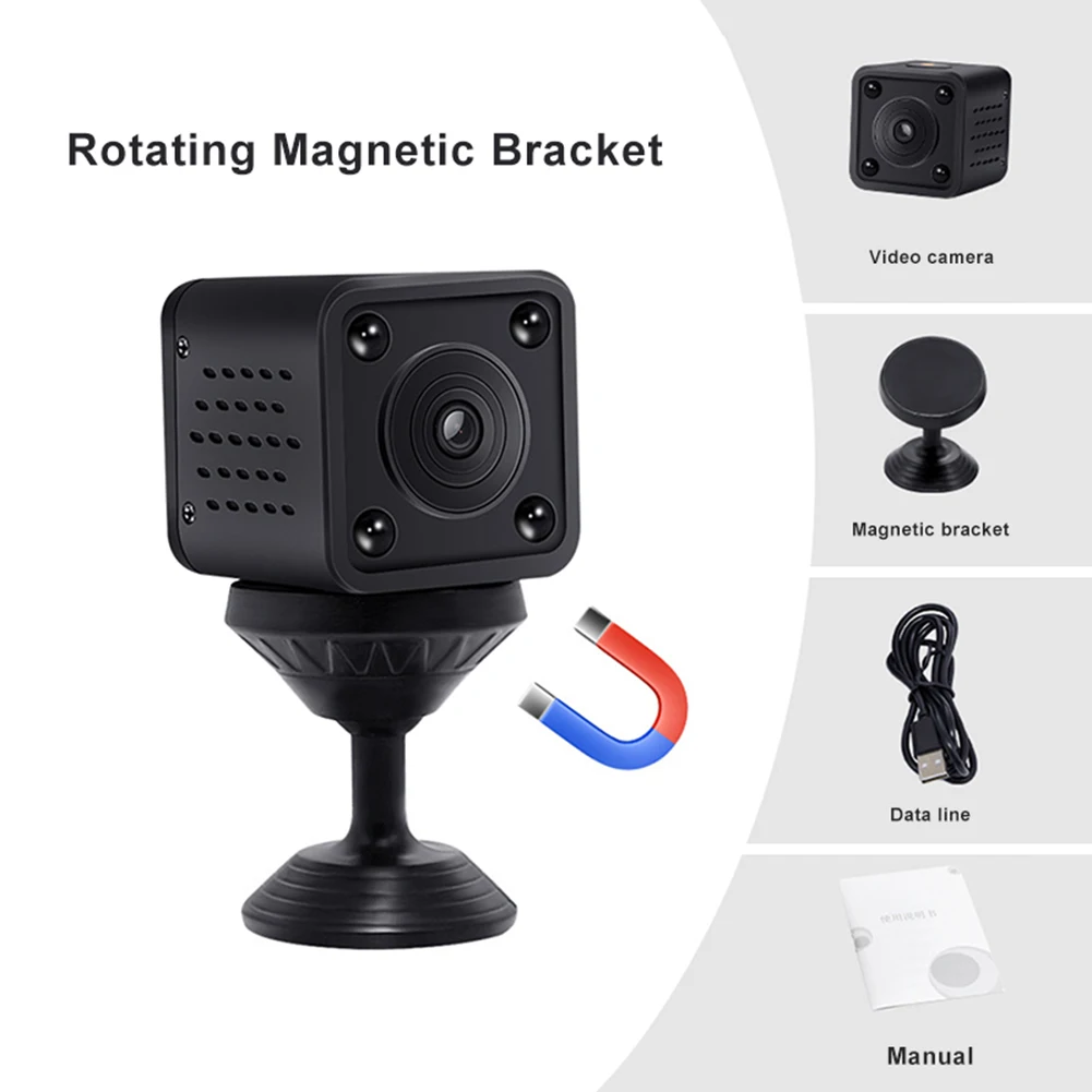 

Камера видеонаблюдения HD 1080P с Wi-Fi, датчиком ночного видения и углом обзора 120 градусов