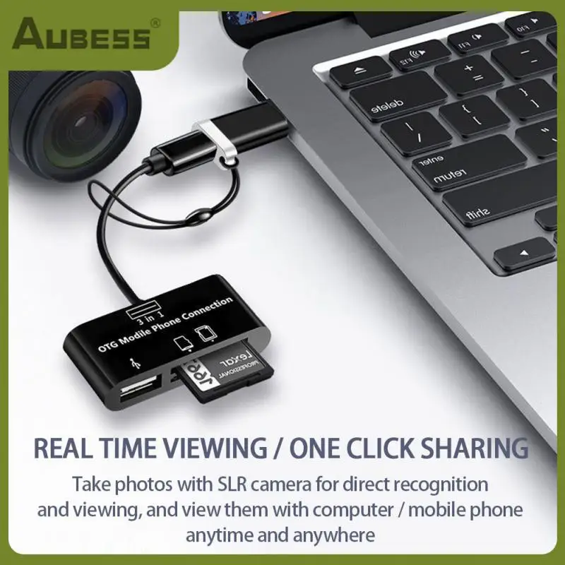 

Portable Computer Accessories Card Reader With Sd / Tf Card Reader Type-c Otg Expansion Multi-function Type-c Docking Station