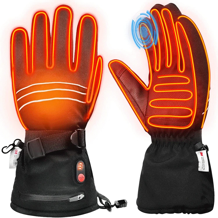 

Charging and Heating Cycling Gloves for Warmth and Waterproofing