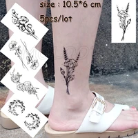 temporary tattoo sticker flower moon waterproof fake tatto water transfer tatoo for girl woman kid man small size sell in lots