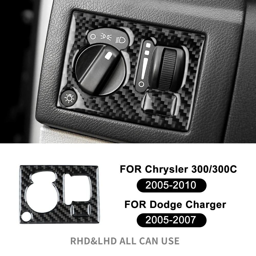 

Настоящая мягкая наклейка из углеродного волокна для Chrysler 300 300C 2005 2006 2007 2008 2009 2010 Dodge Charger 2005-2007 Рама автомобильной фары