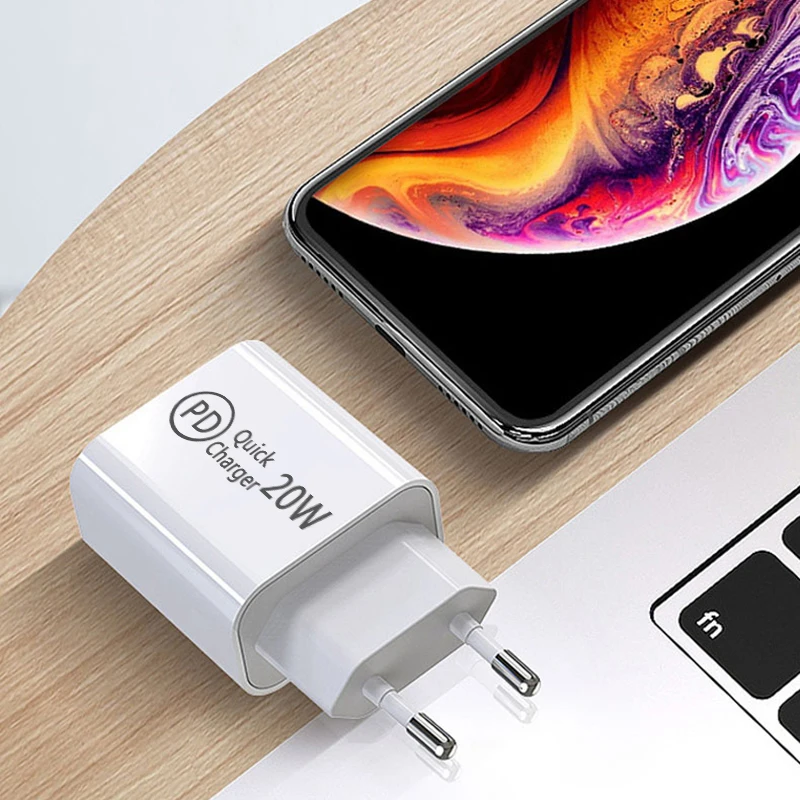 Быстрое зарядное устройство PD QC4.0 QC3.0 20 Вт для Apple iPhone 13 12 11 Pro iPad mini Samsung S20 Ultra NOTE 10 USB