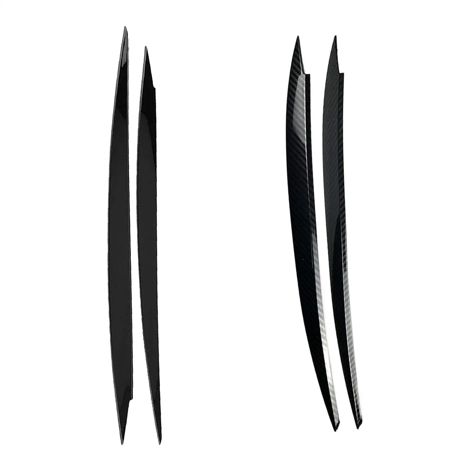 

2 Pieces Headlight Eyebrow Trims Cover Easy Installation for VW Golf 7