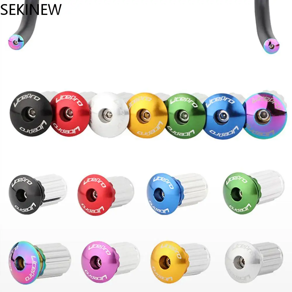 

1Pair Bicycle Grip Handlebar End Caps Aluminum Alloy Mountain Road Bike Handle Bar Grips Plugs Expansion Accessories