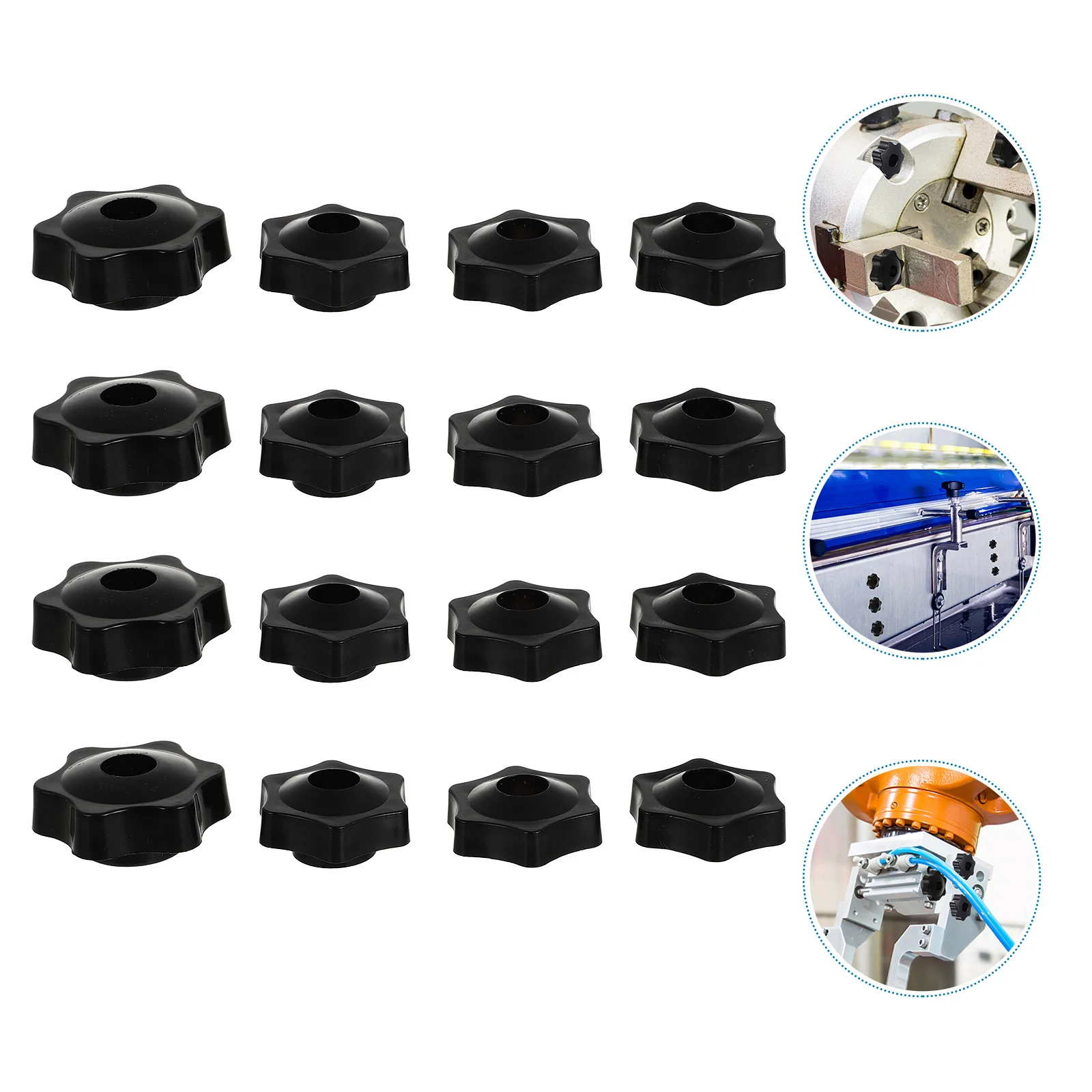 

Knob Clamping Star Thread Screw Handleknobs Nuts Knurled Hand Through Shape Nut Female Hole Head