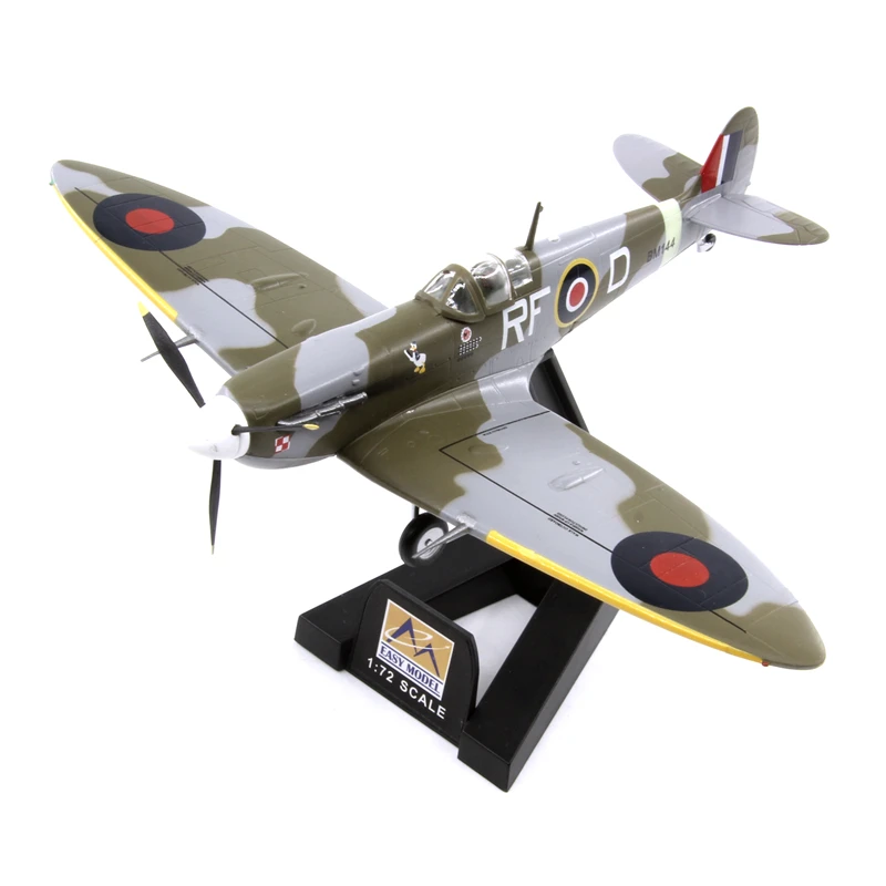 

1/72 Scale Easy Model 37214 British Air Force Spitfire MK.VB Fighter Finished Militarized Combat Aircraft Model Collectible Gift