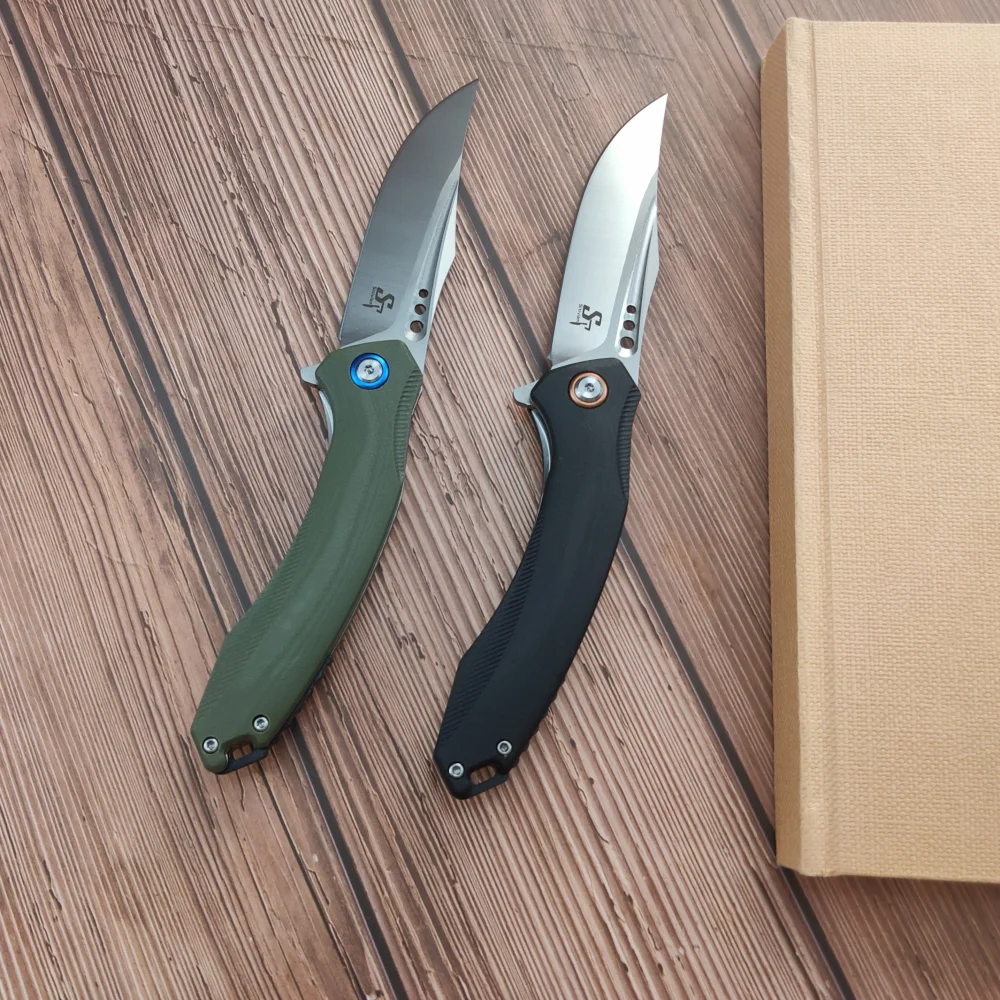 

ST-121 Pocket Folding Knife G10 Handle D2 Blade Tactical Survival Knife Outdoor Camping Hunting Knife EDC Multi Tools