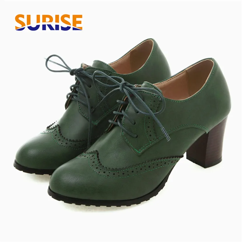 Туфли-лодочки женские на высоком массивном каблуке с круглым носком | Обувь