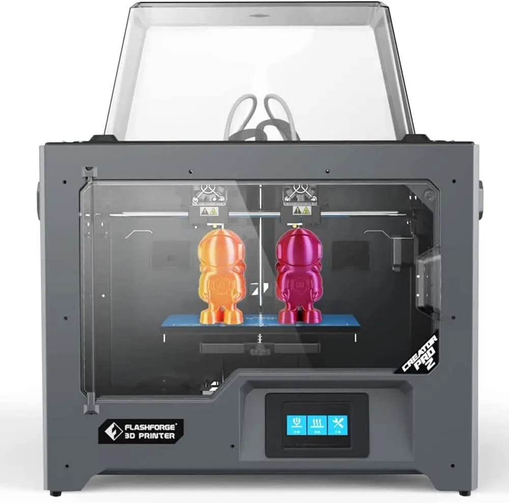 

3D принтер FLASHFORGE Creator Pro 2, автономный двойной экструдер, двухцветная печать, открытая поддержка 3D слайсер с 2 катушками