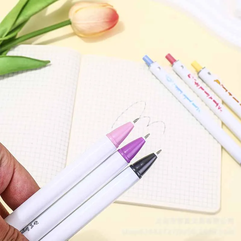 6 шт/коробка милые Sanrio пресс гель ручки для написания мелодии Pochacco 0.5mm чернила