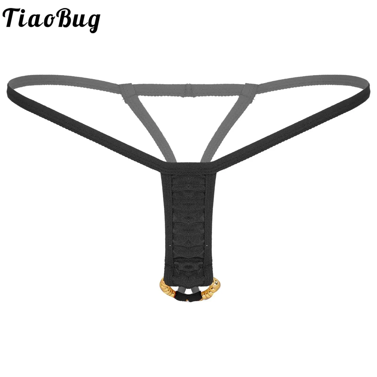 

Стринги с заниженной талией и бисером, Эротическое нижнее белье, эротические ажурные трусики, эластичный пояс с Т-образной спинкой для мужч...