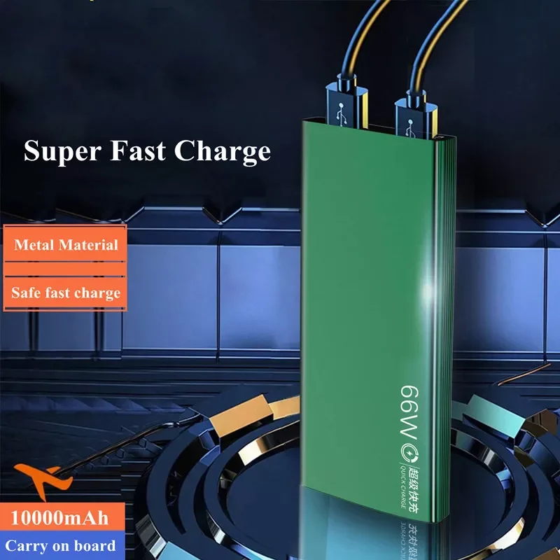 

Power Bank 20000mAh 66W Super Fast Charge For Xiaomi iPhone External Battery Portable Charger Auxiliary Battery powerbank