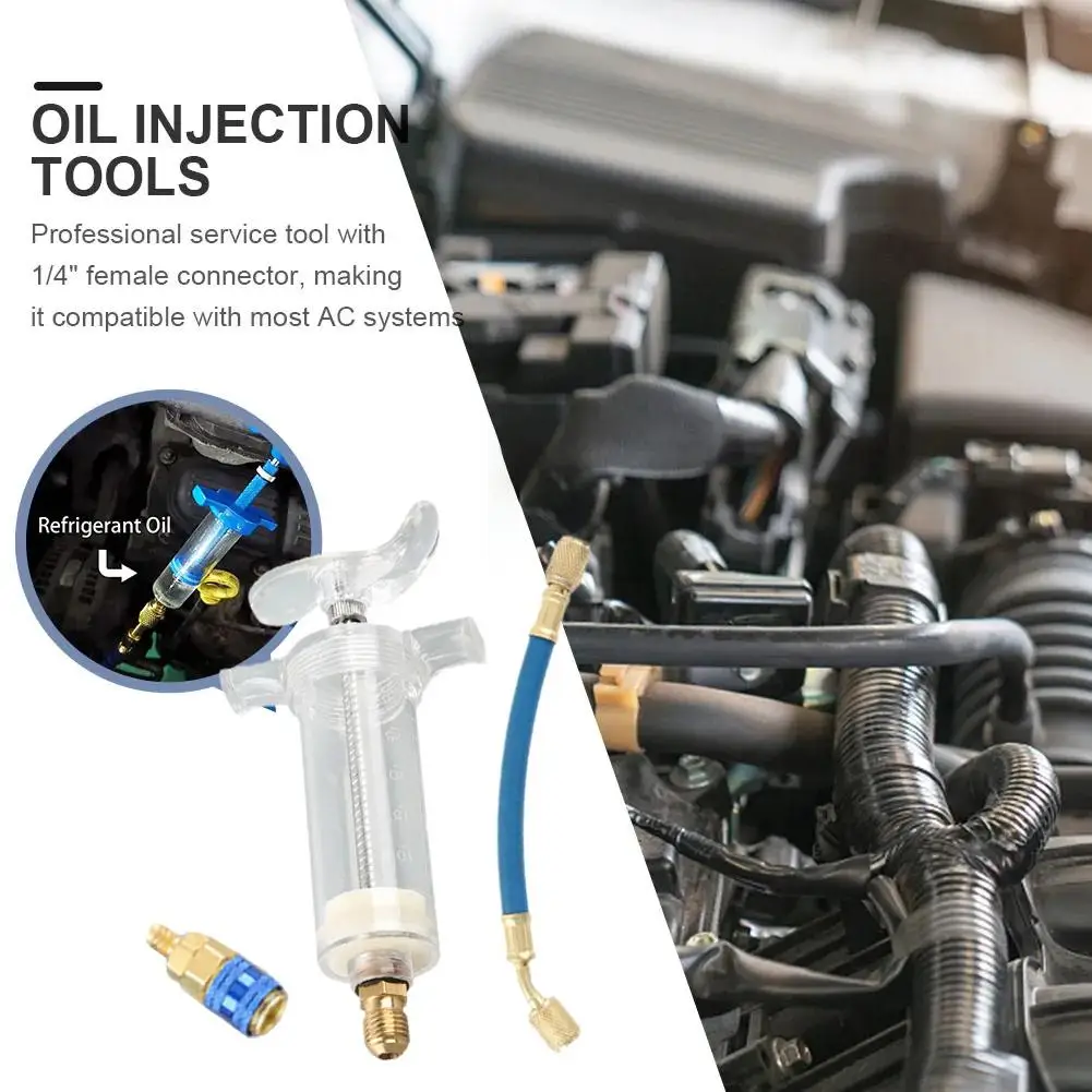 

Car Air Conditioning Oil Injection Dye Injection Tool 1 "Pure Pipe 1/4 Oz Filling Liquid Tools Air Coolant Conditioning Car H4E0