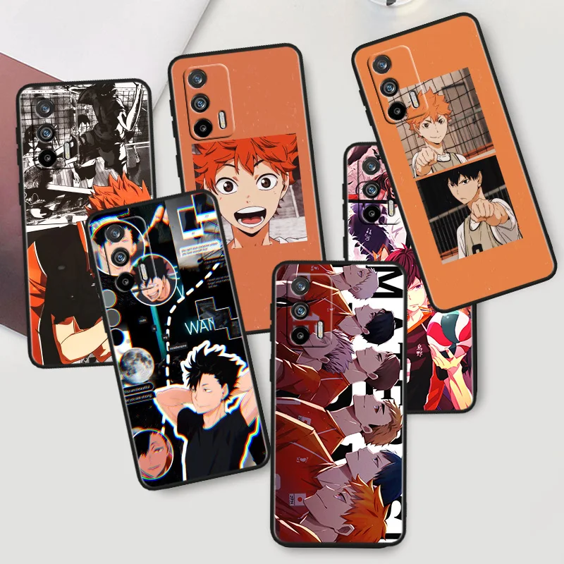 

Anime Volleyball For OPPO Realme X50 X3 X2 GT2 Neo 3T Pro C35 C31 C30S C25S C21Y C15 C11 C3 C2 Black Phone Case