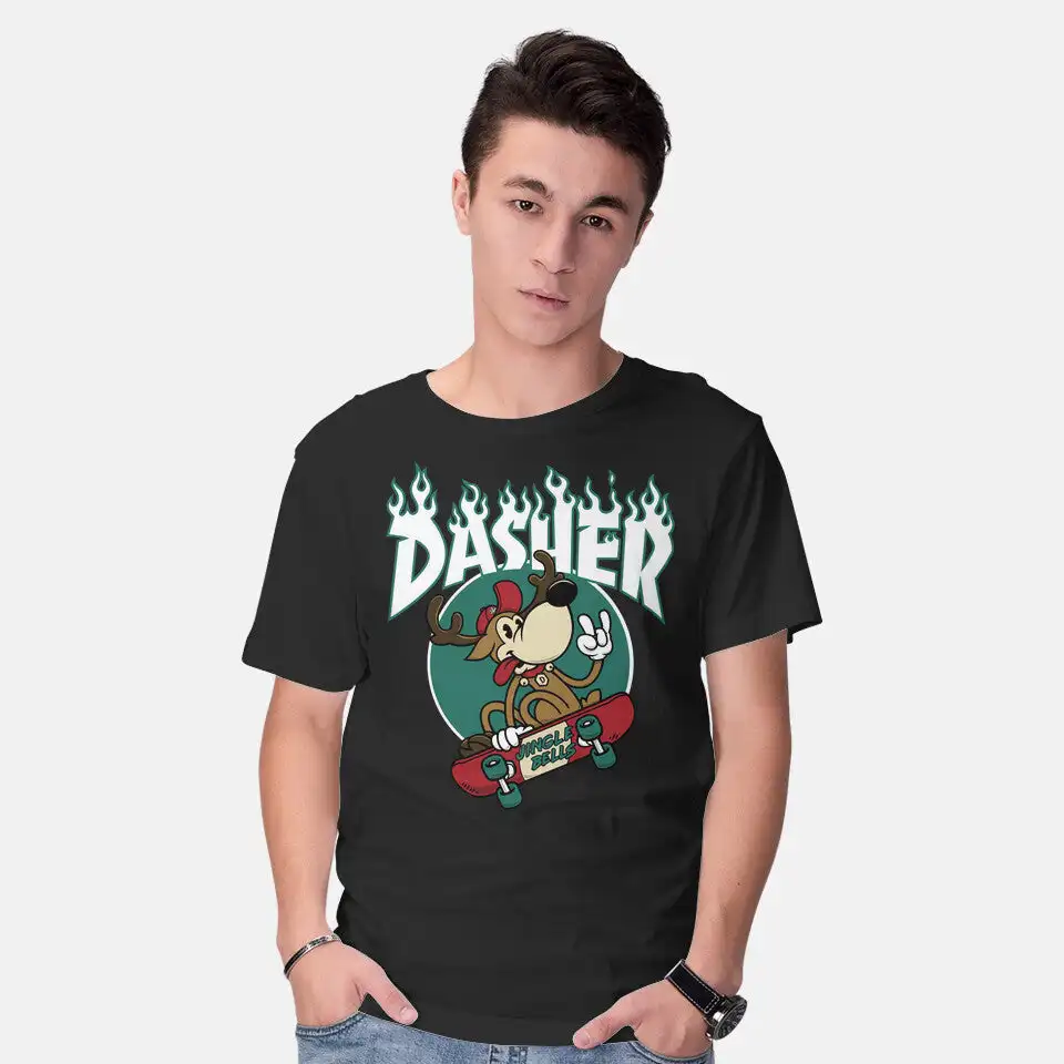 Фото Футболки Dasher с рисунком аниме для мужчин, женская одежда, футболки с коротким рукавом, Новое поступление, летние унисекс №1