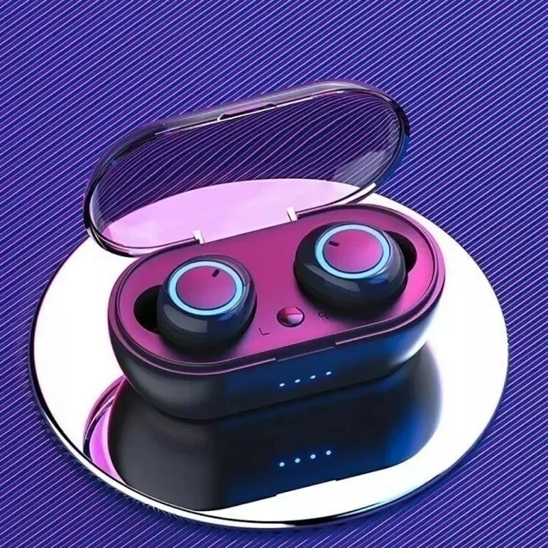 

Беспроводные Bluetooth наушники Y50, TWS наушники с шумоподавлением 5, 0, игровая стереогарнитура с зарядным устройством для всех телефонов