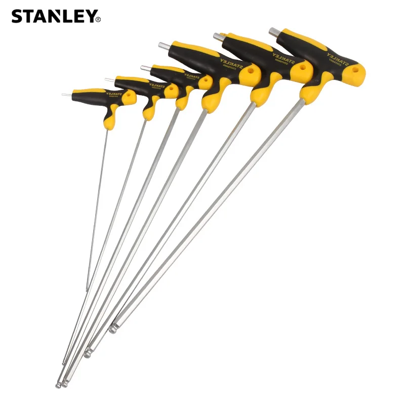 Stanley 1-Pcs Extra Long Allen Key Type T 2mm 2.5mm 3mm 4mm 5mm 6mm 7mm 8mm T Bar Hex Key  In T Handle Hexagon Keys Long Wrench