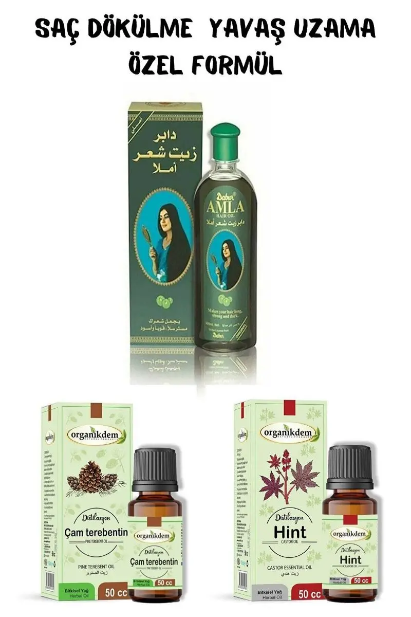 Масло для ухода за волосами Dabur Amla + масло сосны |