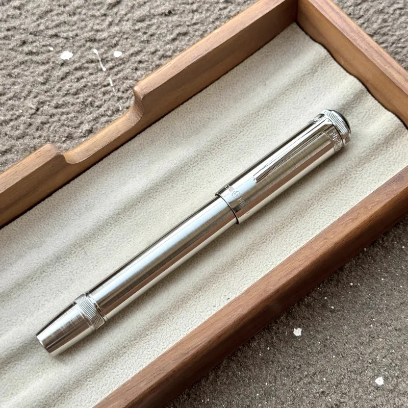 HERO H718 Золото 10K Поршневая перьевая ручка из нержавеющей стали F 0 5 мм с