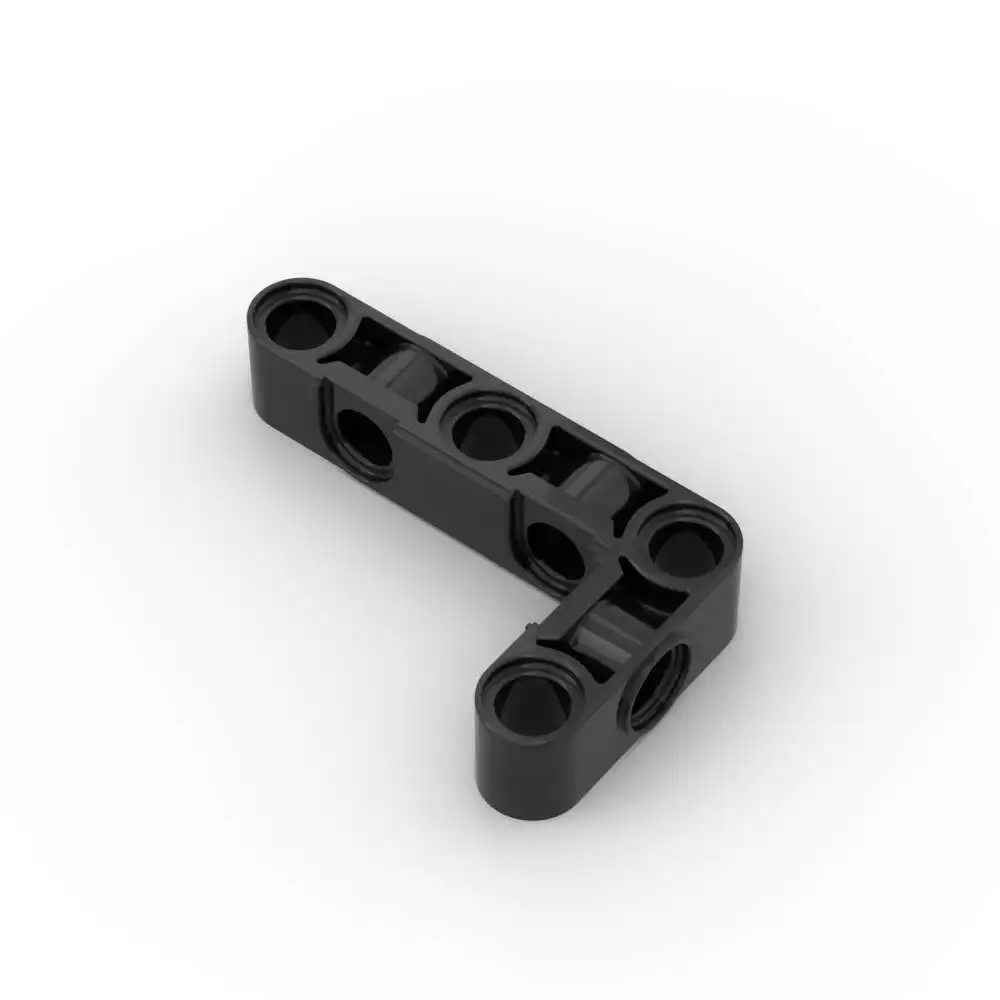 Фото MOC 10 шт. 2477 Liftarm с перпендикулярными отверстиями, комплект строительных блоков L-образной формы 3x5, изогнутая толстая часть, кирпичи, игрушки из частиц, подарок для детей №3