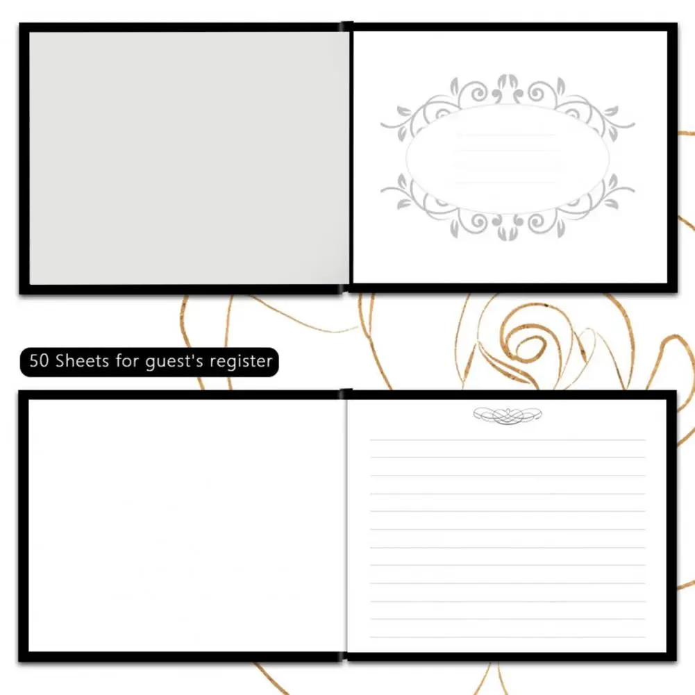 Элегантная Свадебная Гостевая книга для градуирования набор приема детских
