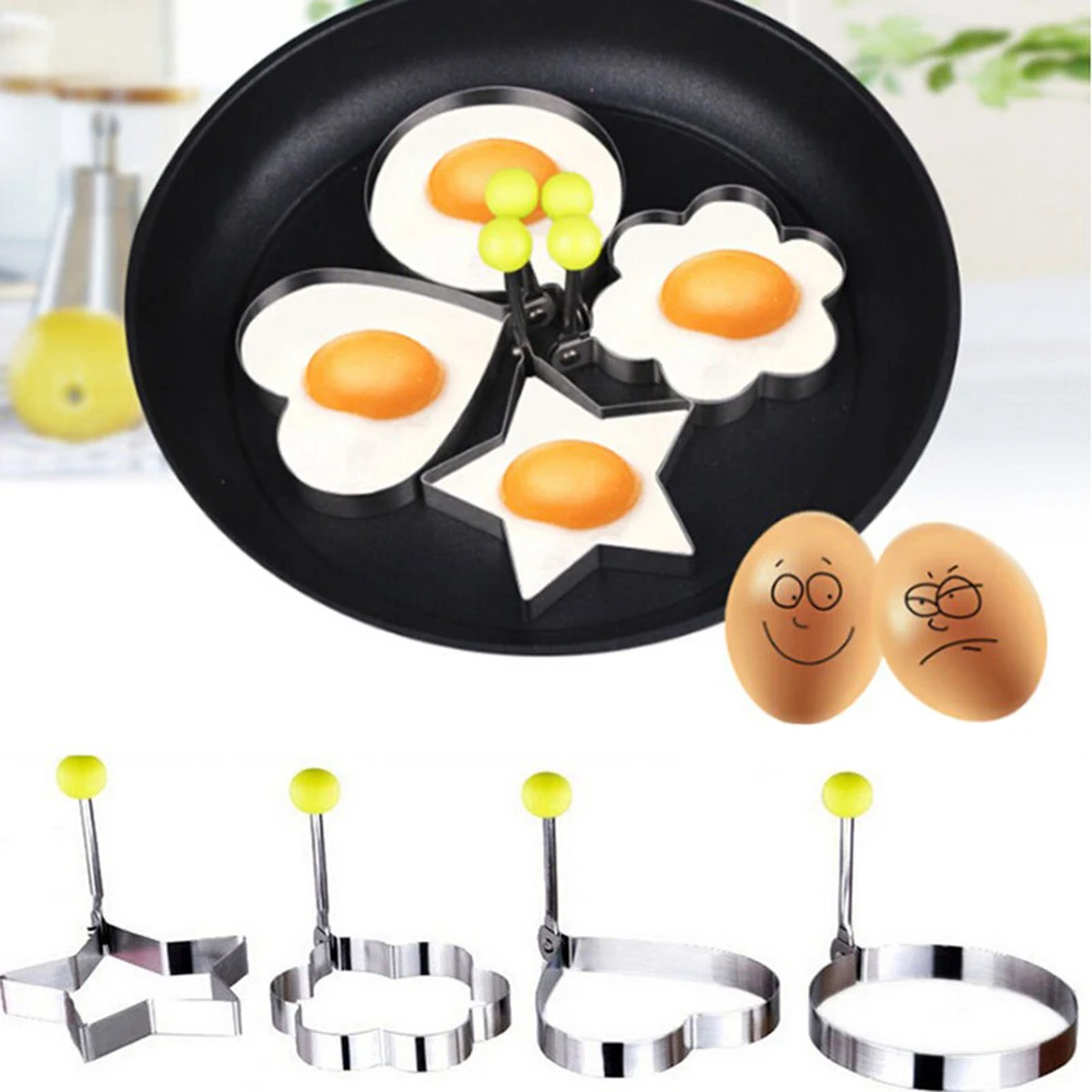 

Cute Cooking Kitchen Tools Stainless Steel Fried Egg Shaper Ring Pancake Mold