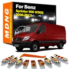 MDNG 12 шт. Canbus для Mercedes Benz для Sprinter 906 W906 2006 2007 2008 2009-2013 Автомобильный светодиодный Интерьер Карта Купол багажник светильник комплект