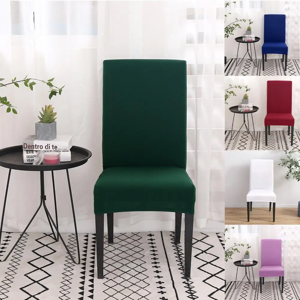 

Stretch Dining Chair Covers Slipcover Removable Banquet Protective Cover New Multicolor Chair Cover Home Textile