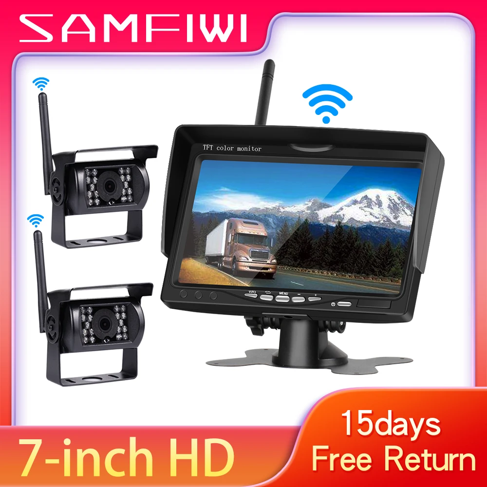 $67.31 High Definition Wireless Truck Car Monitor 7