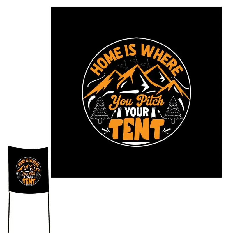 

Personalized Camping Flag Outdoor Camper Camping Garden Flag Create Happy Atmosphere Wild Lands Camping Decor Delicate Flags For